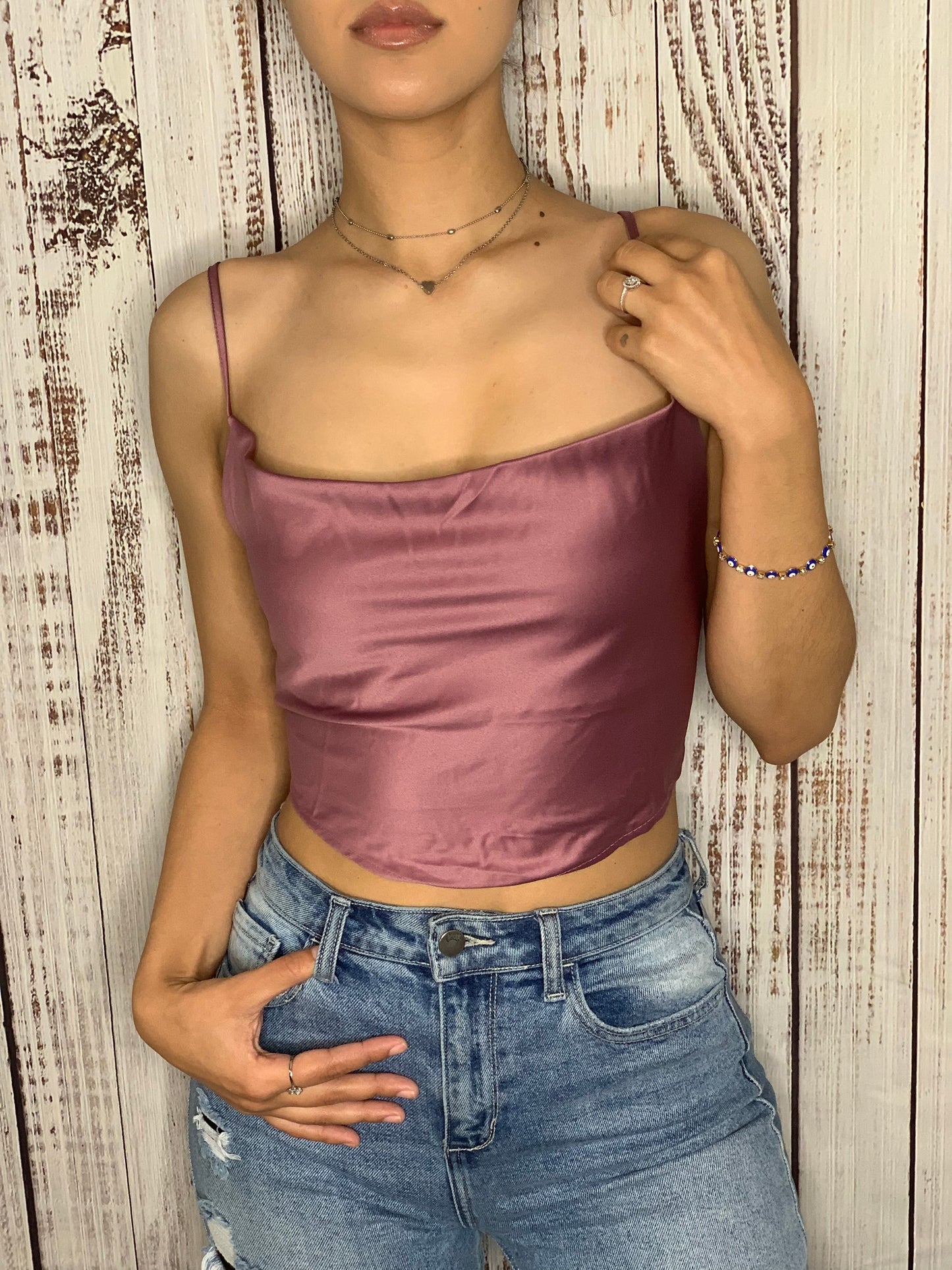 THROW IT BACK Top (PLUM)