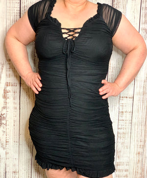 Emma Mesh Dress (BLACK)