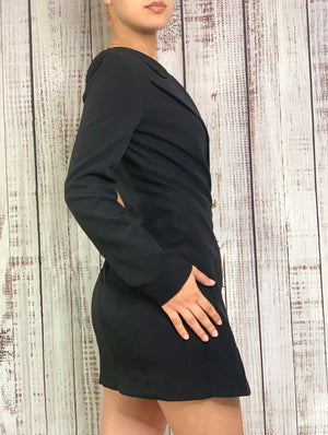 Luna Blazer Dress (BLACK)