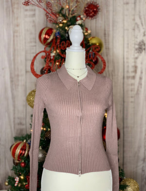 Fanny Long Sleeve double-zip (DUST MAUVE)