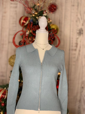 Fanny Long Sleeve double-zip (STONE BLUE)