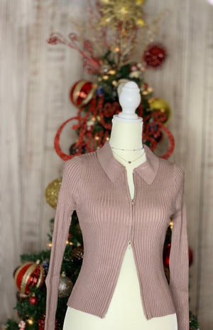 Fanny Long Sleeve double-zip (DUST MAUVE)